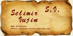 Selimir Vujin vizit kartica